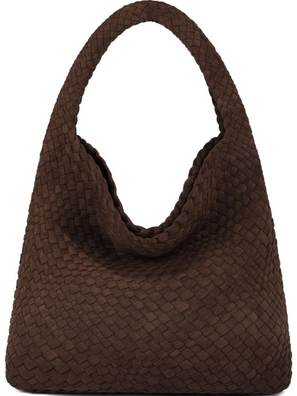 Woven Tote Bag for Women, Vegan Leather Hobo Bags Top-handle Shoulder Bag